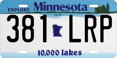 MN license plate 381LRP