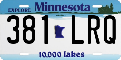 MN license plate 381LRQ