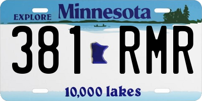 MN license plate 381RMR
