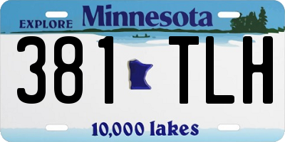 MN license plate 381TLH