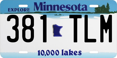 MN license plate 381TLM