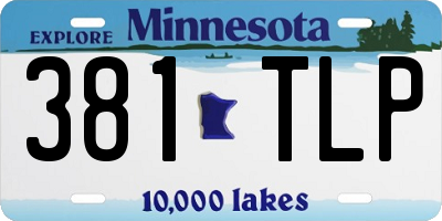 MN license plate 381TLP