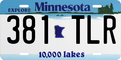 MN license plate 381TLR