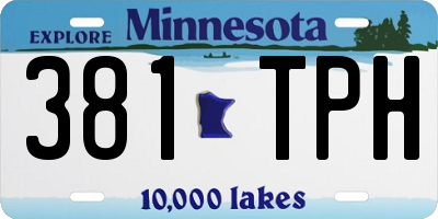 MN license plate 381TPH