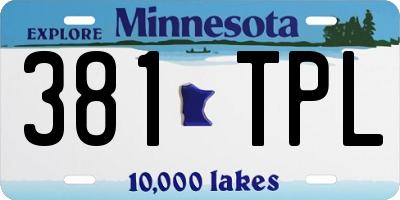 MN license plate 381TPL