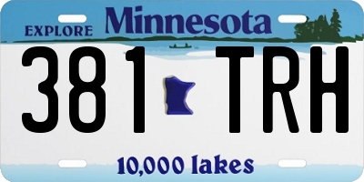 MN license plate 381TRH