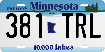 MN license plate 381TRL