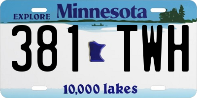 MN license plate 381TWH