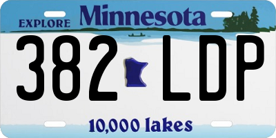 MN license plate 382LDP