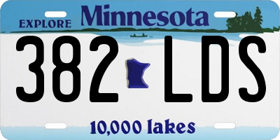 MN license plate 382LDS