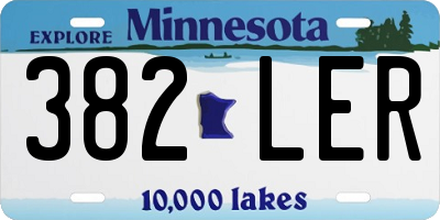 MN license plate 382LER