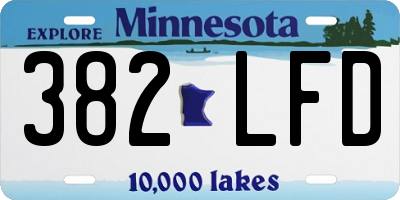 MN license plate 382LFD