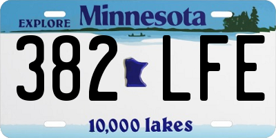 MN license plate 382LFE