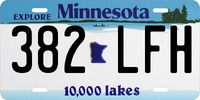 MN license plate 382LFH