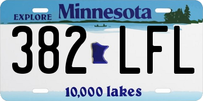 MN license plate 382LFL