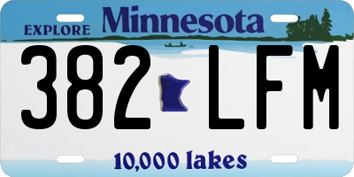 MN license plate 382LFM