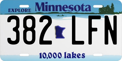 MN license plate 382LFN