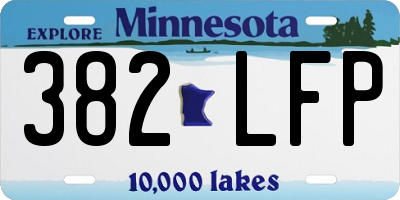 MN license plate 382LFP