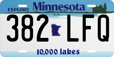 MN license plate 382LFQ