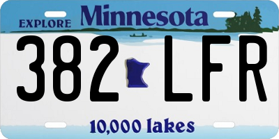 MN license plate 382LFR