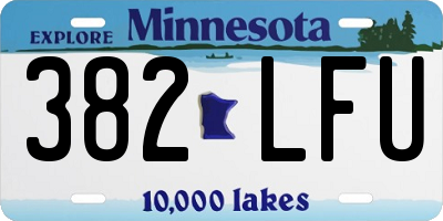 MN license plate 382LFU