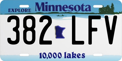 MN license plate 382LFV