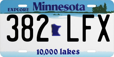 MN license plate 382LFX