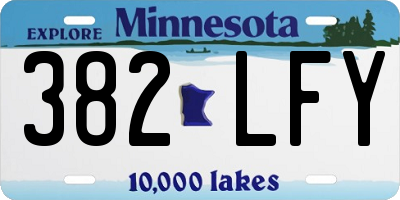 MN license plate 382LFY