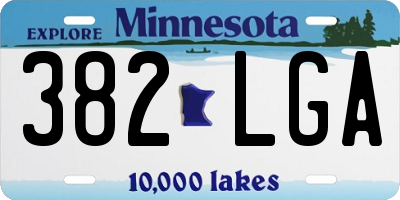 MN license plate 382LGA