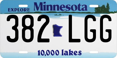 MN license plate 382LGG