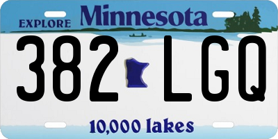 MN license plate 382LGQ