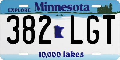 MN license plate 382LGT