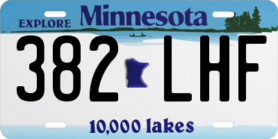 MN license plate 382LHF