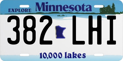 MN license plate 382LHI