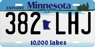 MN license plate 382LHJ
