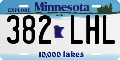 MN license plate 382LHL