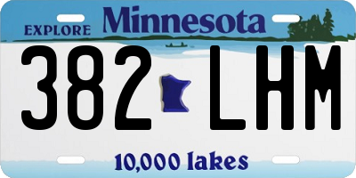 MN license plate 382LHM