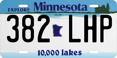 MN license plate 382LHP