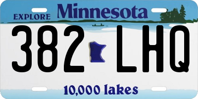 MN license plate 382LHQ