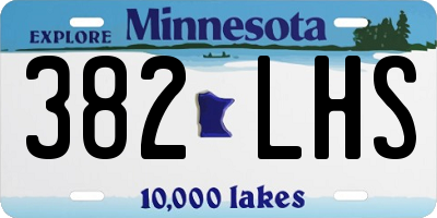 MN license plate 382LHS