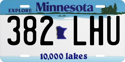MN license plate 382LHU