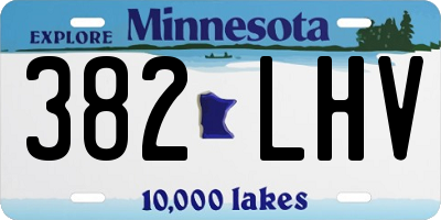 MN license plate 382LHV