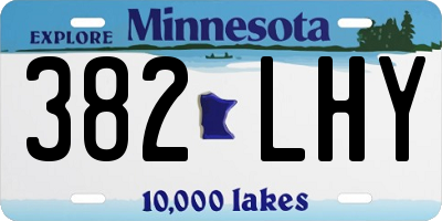 MN license plate 382LHY