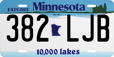 MN license plate 382LJB