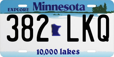 MN license plate 382LKQ