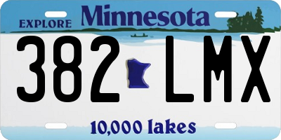 MN license plate 382LMX