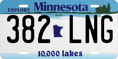 MN license plate 382LNG