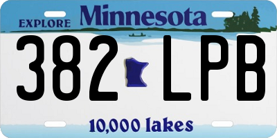 MN license plate 382LPB