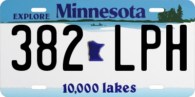 MN license plate 382LPH