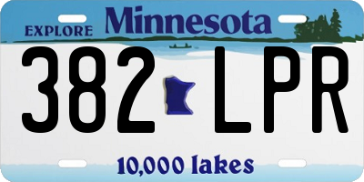 MN license plate 382LPR